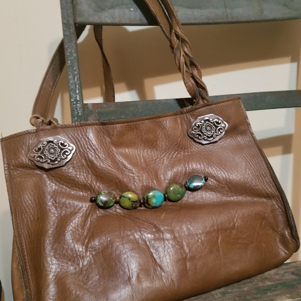 Designer Paige Wallace Western Purse Turquoise